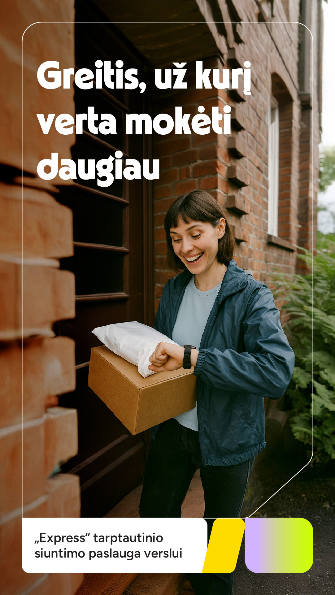 Greitis, už kurį verta mokėti daugiau. „EXPRESS” tarptautinio siuntimo paslauga verslui