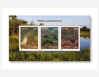 Pelkių ekosistemai skirti pašto ženklai