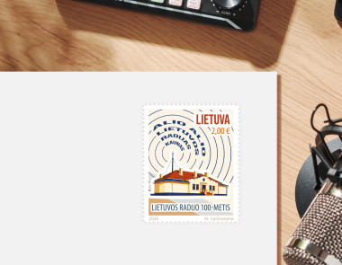 ašto ženklas Lietuvos radijo šimtmečiui